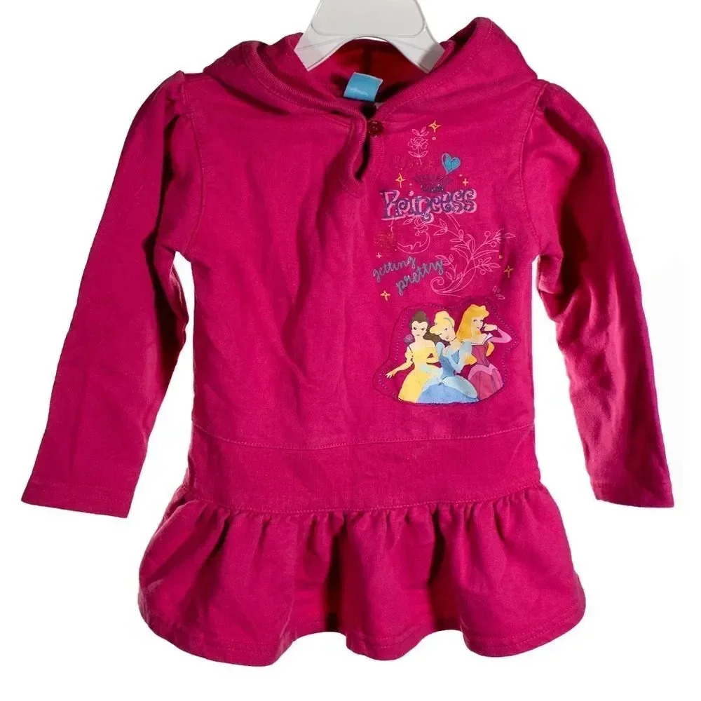 Disney Princess Pink Peplum Hoodie 3T